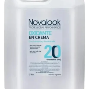 oxidante 20 volumenes con keratina y perfumada 2900 litros novalook