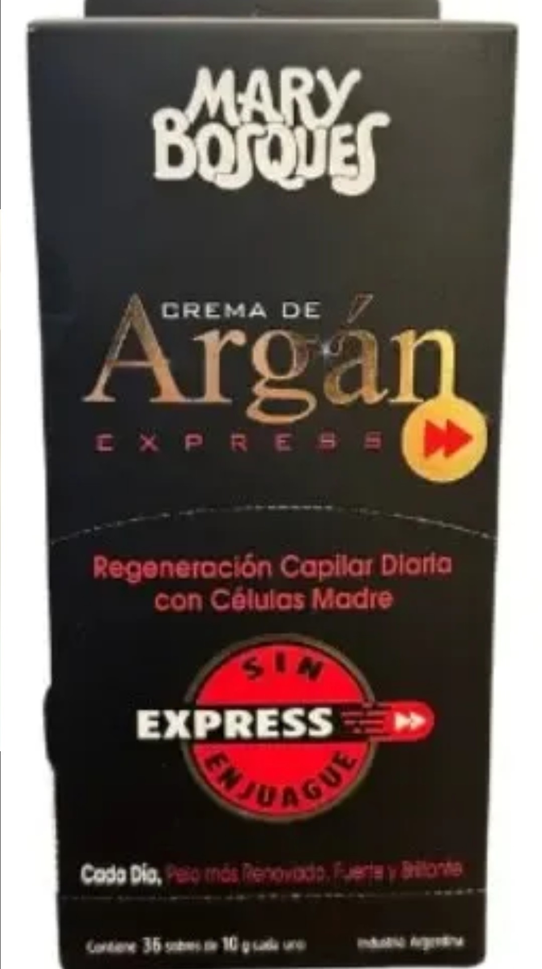 Argan express 20gr sin enjuague x36 sobres MARY BOSQUES