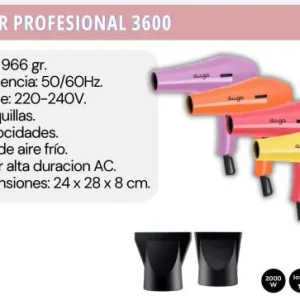 Secador Duga Colores 3600