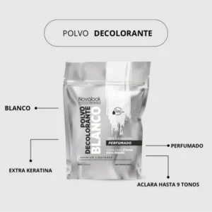 Polvo decolorante bco extra keratina 700 novalook