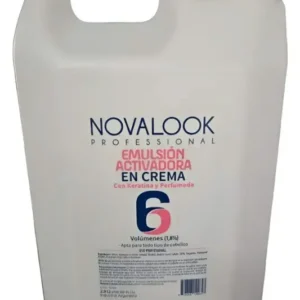 Emulsion activadora 6 volumenes con keratina y perfumada 5 lts novalook